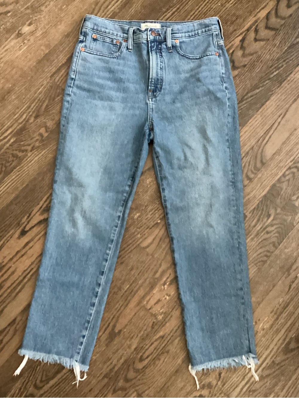 Madewell The Perfect Vintage Crop Denim Blue Jeans Size 30